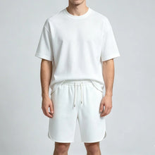 Load image into Gallery viewer, NEW Summer Men Suit Round Neck Short Sleeve T-shirt+shorts Two Piece Set Loose Outdoor sport Casual Suit men T-shirt Tracksuit
