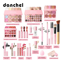 Load image into Gallery viewer, All In One Makeup Set Gathering All Cosmetic Including Base Makeup, Concealer, Contour ,Powder Blusher, Eyebrow Eye, Lip Makeup
