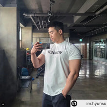 Load image into Gallery viewer, Men Muscle Shirt Slim Fit Bodybuilding Tshirt Men Workout Fitness Shirts Top Tees
