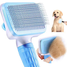 Load image into Gallery viewer, Pet massage comb, fur grooming brush, easily remove shedding undercoat of cats and dogs with one click
