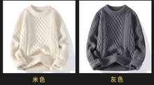 Load image into Gallery viewer, 2024 Autumn Winter Men's Sweater Japan Fashion Men Clothing Striped Sweater Men Casual Streetwear Pullover O-Neck Sweaters Men
