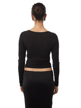 Load image into Gallery viewer, Boat Neck Crop Tee
