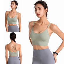 Load image into Gallery viewer, 1Pcs Women Sports Bras Seamless Criss Cross Back Sexy Padded Fitness Yoga Vest Gym Running Crop Top Breathable Beauty Bras
