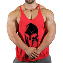 Load image into Gallery viewer, Gym T-shirts Muscle Men's Clothes Workout Fitness Shirt Singlets Tank Top Vest Man Sportswear Muscular Bodybuilding Stringer

