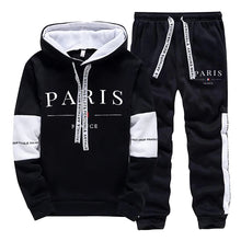 Load image into Gallery viewer, Men's Tracksuit 2 Pcs Sets Print Casual Hooded Sweatshirts Outdoors Sports Jogging Clothing Classic Fashion Single Hoodie Pants
