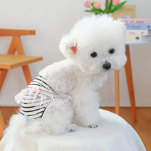 Load image into Gallery viewer, Striped Cotton Puppy Panties Set
