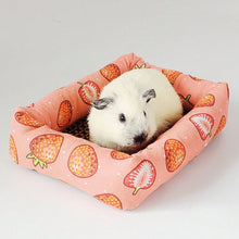 Load image into Gallery viewer, Pet Sleep Bed Rectangle Mat with Rattan Cooling Pad for Small Animals Dogs Cats Rabbit Guinea Pig Hamster Squirrel All Seasons
