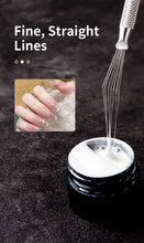 Load image into Gallery viewer, Nail Art Wire Drawing Tool Multifunctional Seven-pin Pen Texture Brush Tools DIY Nail Brush Bendable Feather Pin Painting Lines
