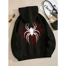 Load image into Gallery viewer, Spider Web Fleece Street Hoodie
