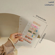 Load image into Gallery viewer, Nail Art Piece Storage Book Large Capacity Exhibition Photo Album Card Clip Display Board DIY Simple Album Storage Book
