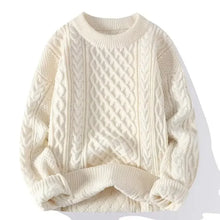 Load image into Gallery viewer, Trendy Knitted Sweater For Men Casual Round Neck Pullover Male Knitted Soft Fall Winter Fashion Long Sleeve Mens Kntwear Outwear
