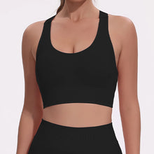 Load image into Gallery viewer, Sports Bras for Women Hollow Out Breathable Seamless Stretchy Beautiful Back Yoga Bra with Removable Cups Gym Sportswear

