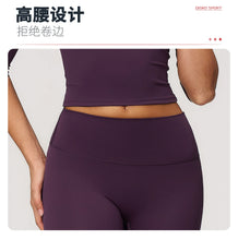 Load image into Gallery viewer, Fitness Leggings High Rise Hip Lift Brushed Soft Material For Ladies Outdoor Elastic Slim Fit Outer Wear Sports Tight Pants

