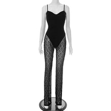 Load image into Gallery viewer, Lace Mesh Backless Summer Jumpsuit
