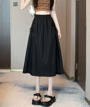 Load image into Gallery viewer, Drawstring Cargo A-Line Midi Skirt
