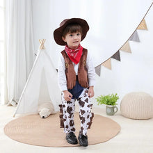 Load image into Gallery viewer, Toddler Cowboy Costume Outfit Set
