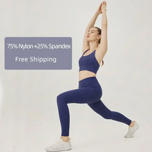 Load image into Gallery viewer, Women's Yoga Set Workout Set 2 Piece High Waist Yoga Leggings Sports Bra Gym Suit Activewear Sports Fitness Set Sports Suit
