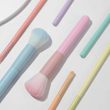 Load image into Gallery viewer, A full set of makeup tools including 7 colored makeup brushes, loose powder, contouring, eyeshadow, eyebrow brushes, etc
