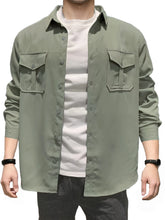 Load image into Gallery viewer, Multi Pocket Workwear Shirt Men
