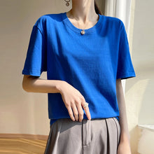 Load image into Gallery viewer, Loose Cotton Summer Tee Women
