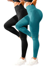 Load image into Gallery viewer, 2 Pieces Legging Woman Push Up Workout Sport Leggings Women Scrunch Butt Female Outfit Gym Seamless Legging Pants

