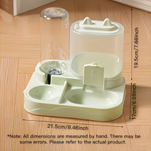 Load image into Gallery viewer, 2-in-1 Large Pet Feeder &amp; Water Dispenser, Dry Wet Separation, Durable Plastic, Transparent, No Battery, For Cats Dogs Travel

