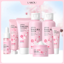 Load image into Gallery viewer, LAIKOU Japanese Sakura Skin Care Set - Hydrating Nourishing Moisturizing Soften Rough Skin for Radiant Complexion
