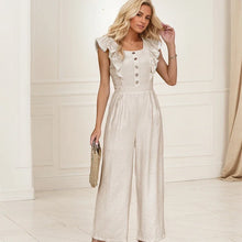 Load image into Gallery viewer, Flying Sleeve High Waist Jumpsuit
