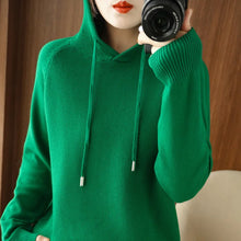 Load image into Gallery viewer, Soft Knit Hooded Pullover Sweater
