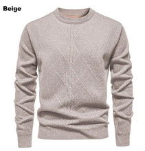 Load image into Gallery viewer, New Sweater Men Casual Knitted Pullover Solid Color Warm Regular Fit Round Neck Sweater Pullovers Mens Sweatwear

