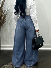 Load image into Gallery viewer, Vintage Wide-Leg Jeans for Women Y2K Niche Design Flared Pants Loose Versatile Floor-Length Trousers

