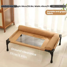 Load image into Gallery viewer, Pet Furniture Mesh Elevated Dog Beds Breathable Removable Raised Dog Bed With Soft Pillow Outdoor Dog Cat Bed Patio Sunbathing
