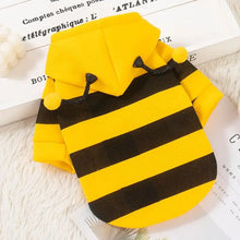 Load image into Gallery viewer, Bee Pet Puppy Coat Apparel Outfit Dog Hoodies Winter Warm Cat Cosplay Costume Holiday Outfit for Small Medium Dogs &amp; Cats
