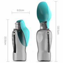 Load image into Gallery viewer, 800ml Portable Dog Water Bottle For Small Medium Big Dogs Outdoor Travel Drinking Bowl Puppy Cat Feeder Pet Labrador Accessories
