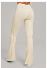 Load image into Gallery viewer, Gym Workout Women's Wide-Leg Tight-Fitting Hip-Lifting Yoga Flared Pants Dance High-Waist Flared Casual Outdoors Sports Trousers

