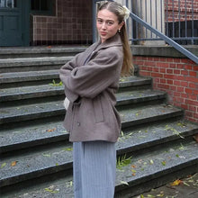 Load image into Gallery viewer, Double Breasted Wool Blazer Coat
