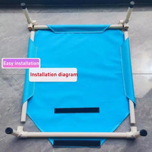 Load image into Gallery viewer, Pet Camping Bed Elevated Bed for Dogs Folding Puppy Camping Bed Cat House Portable Removable Washable Puppy Beds Dog Hammock
