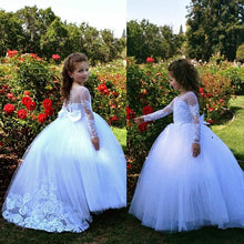 Load image into Gallery viewer, Lace Ball Gown Flower Dress
