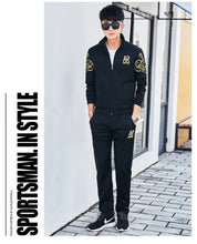 Load image into Gallery viewer, Plus Size 5XL 6XL Men's Tracksuit Autumn Clothes Sportswear Two Piece Set Men Jacket Sweatpants Male Sweatsuit Sports Suits Sets
