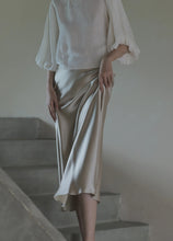 Load image into Gallery viewer, Elegant Satin A-Line Summer Skirt

