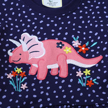 Load image into Gallery viewer, Dinosaur Embroidered Summer Girls Dress

