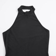 Load image into Gallery viewer, Women's Sleeveless High Neck Jumpsuit Slim Fit Flared Leg Backless Bodysuit Elegant Party Evening Outfits Street Wear 2026 New
