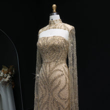 Load image into Gallery viewer, Sharon Said 2026 Luxury Evening Party Gowns Women' s Wedding Prom Dresses with Flowing Sleeves Elegant Mermaid SS663 Customized

