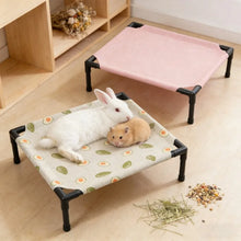 Load image into Gallery viewer, 1PC Elevated Pet Bed Raised Small Animal Bed Breathable Washable Cooling Sleep Mat for Rabbit Hamster Cat Puppy Indoor Bed House
