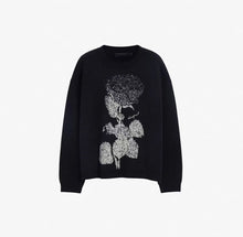 Load image into Gallery viewer, Floral Jacquard Knit Pullover Sweater
