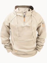 Load image into Gallery viewer, Hoodie 2025 Spring and Autumn Men's Hoodie Zipper Multi Pocket Sports Running Solid Color Multi Color Casual Hoodie
