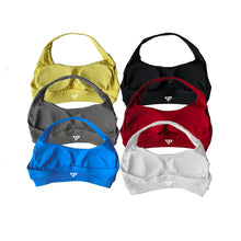 Load image into Gallery viewer, KEEP THAT PUMP Strappy Sports Bra With Logo High Support Womens Yoga Seamless Workout Top Elasticity Fitness Running Gym Bras
