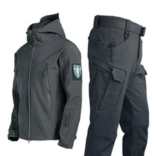 Load image into Gallery viewer, Oulylan SoftShell Tactical Waterproof Jacket Fishing Hiking Camping Climbing Jacket HoodedWinter Autumn Tracksuits Set Men
