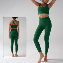 Load image into Gallery viewer, Women's Yoga Set Workout Set 2 Piece High Waist Yoga Leggings Sports Bra Gym Suit Activewear Sports Fitness Set Sports Suit
