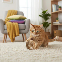 Load image into Gallery viewer, 1/2/3/6pcs Rabbit Fur Ball Interactive Cat Toy Pet Product Containing Catnip Toy Ball Chasing Plush Toy Ball Cat Accessories 8cm
